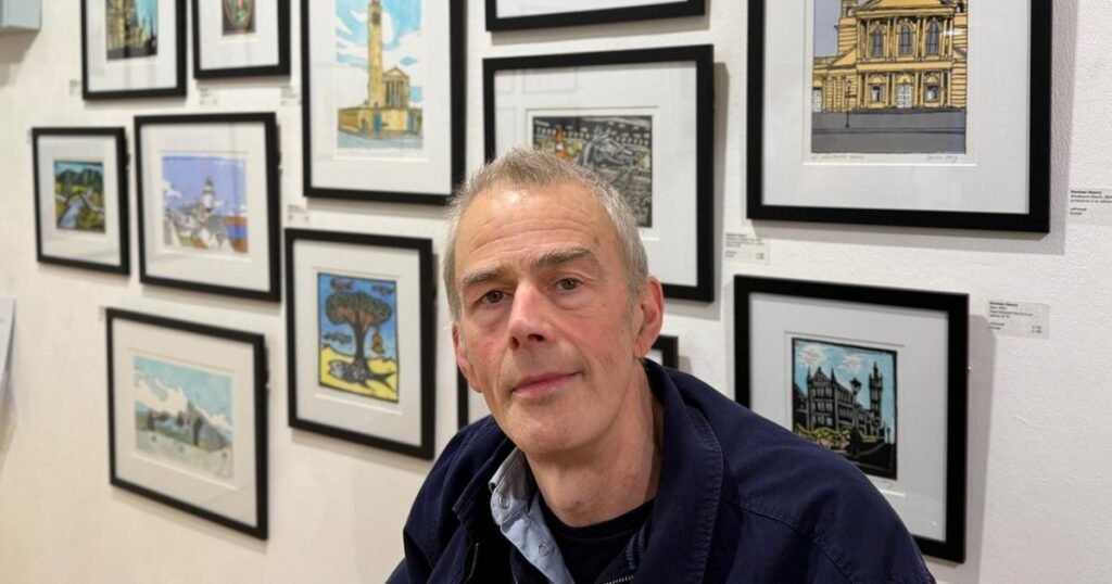 Glasgow artist Damian Henry shows off city in new collection