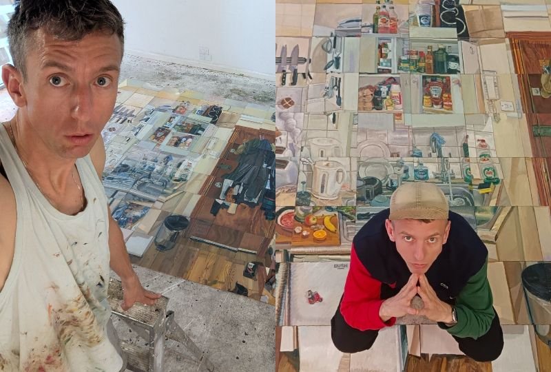 London artist’s life-size painting of his flat is ‘anti-Instagram, anti-perfection’