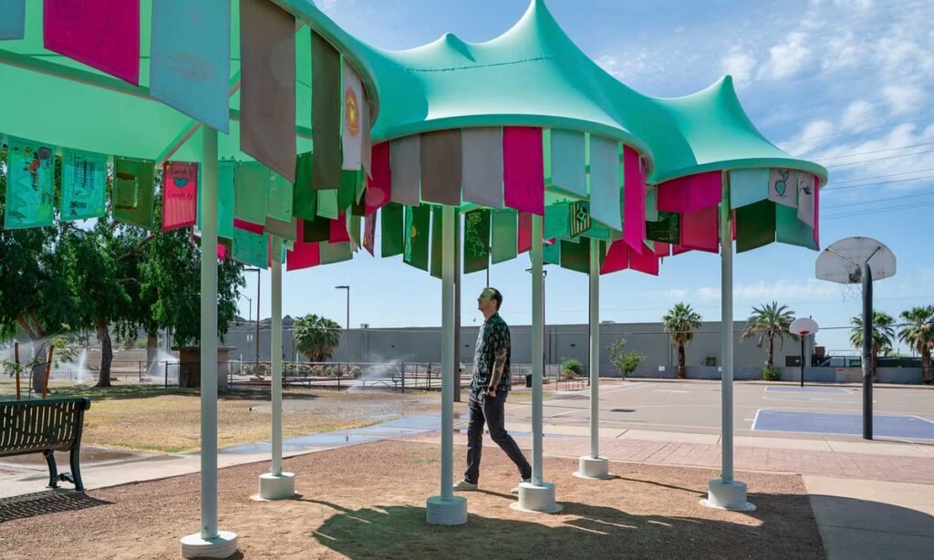 How artist-designed shade structures are protecting vulnerable residents in US’s hottest city – The Art Newspaper